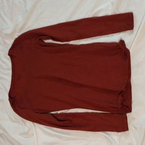 Dark red long sleeve shirt